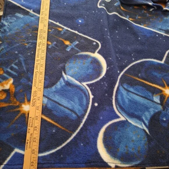 Star Wars Handmade Fleece Poncho Hooded Blue Galaxy Medium Size Adult or Teen - Picture 7 of 10